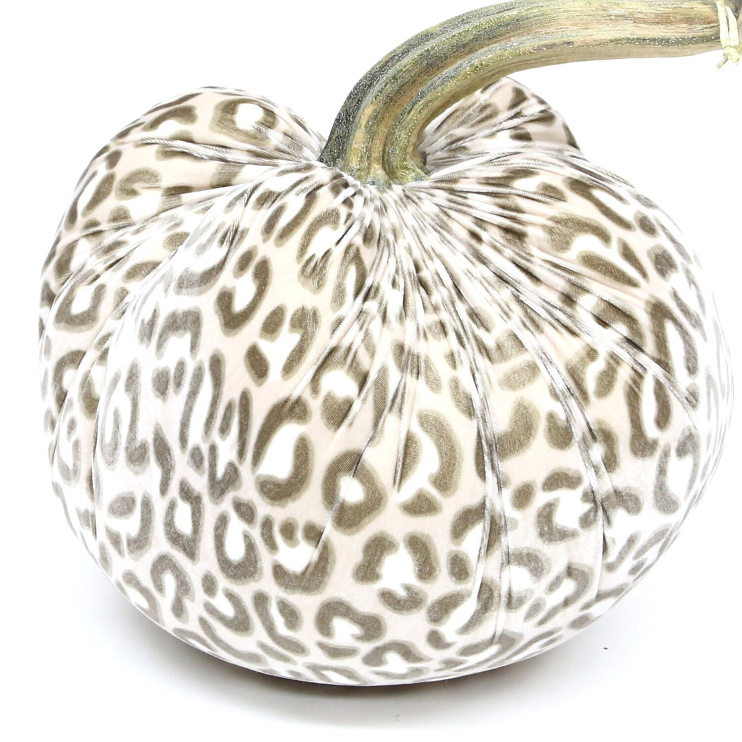 3-inch velvet pumpkin in deep orange with a smooth rounded silhouette.