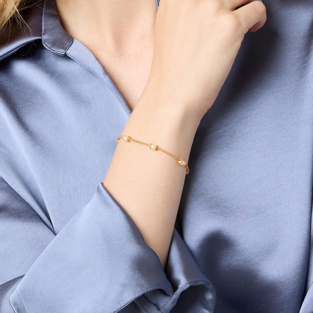 Hydra Delicate Bracelet Gold Pearl