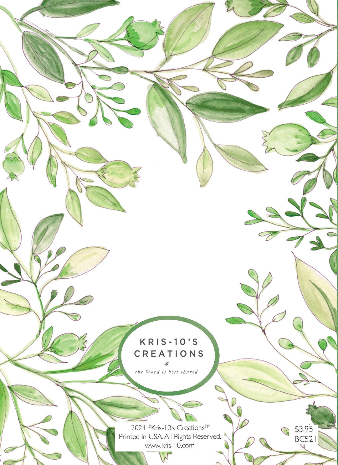 Cake Greenery Birthday Card