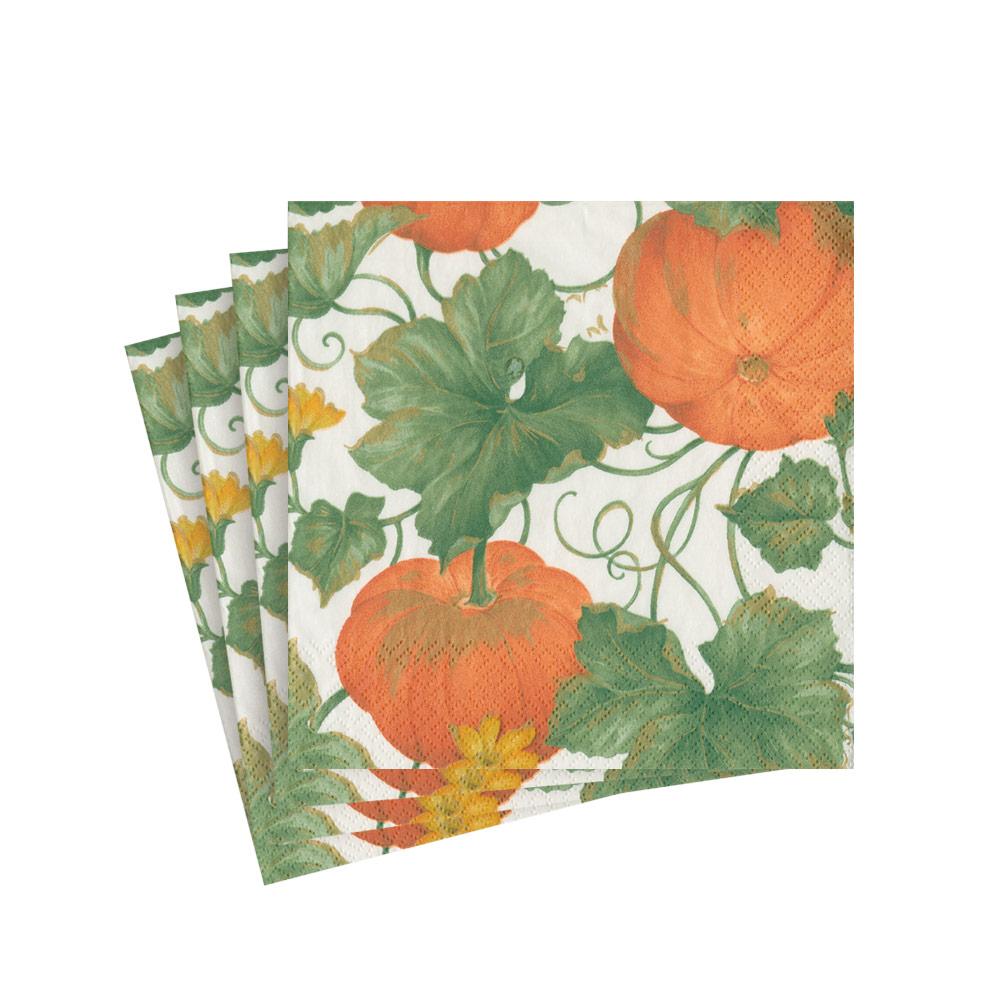 Pack of printed cocktail luncheon napkins made from triple-ply tissue.