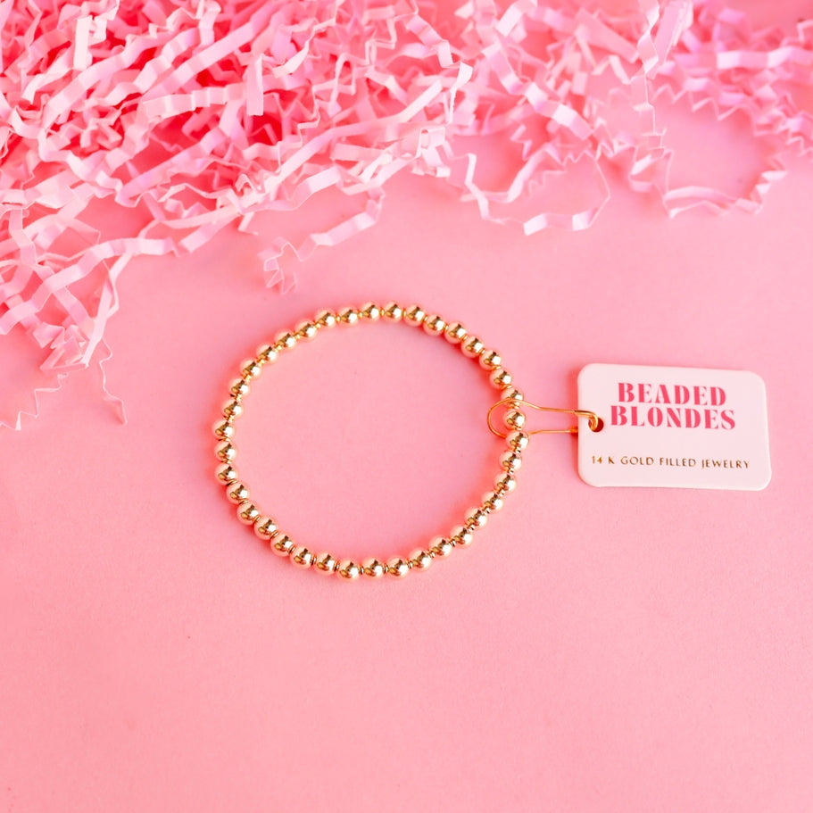 Gold Beaded Bracelet