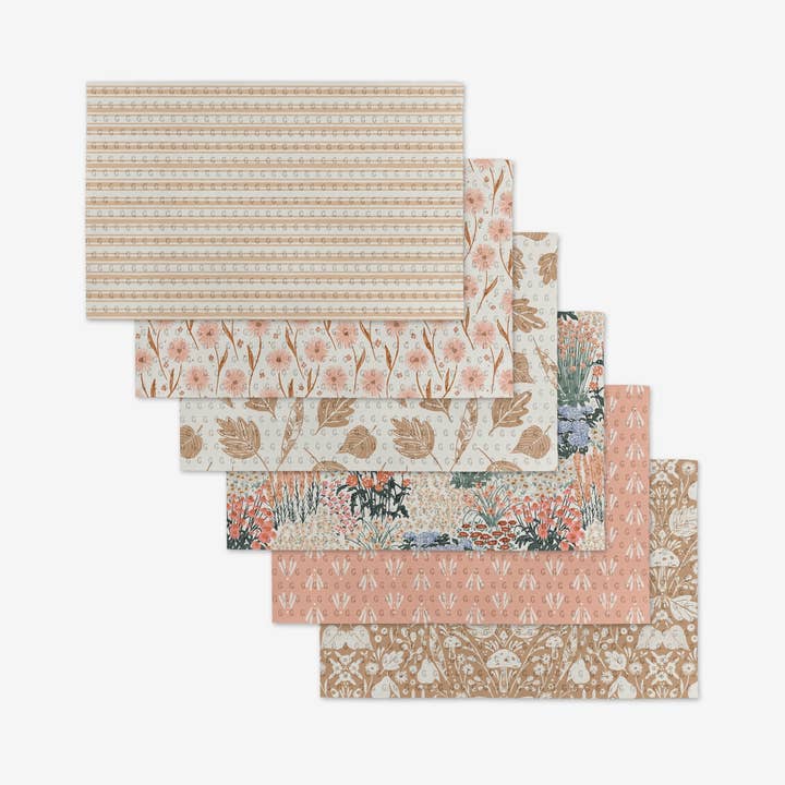 Set of reusable cloth towels made from post-consumer recycled materials in a neutral tone.