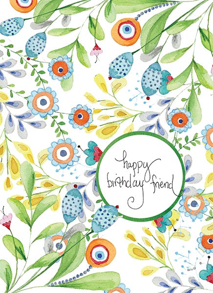 A6 birthday card with matching envelope featuring the message 'You are a blessing' printed locally in Austin.