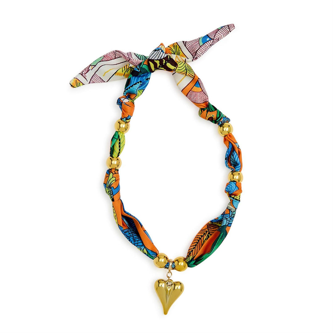Tied to You Adjustable Scarf Necklace