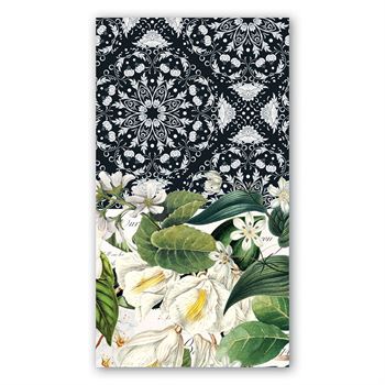 Packaged Hostess Napkins in soft triple-ply paper with a decorative pattern.