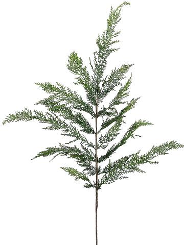 40-inch artificial cedar spray wreath in green with plastic foliage on wire frame