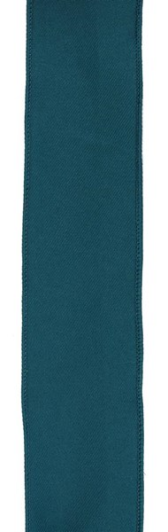One inch wide diagonal weave polyester fabric ribbon in a neutral tone.