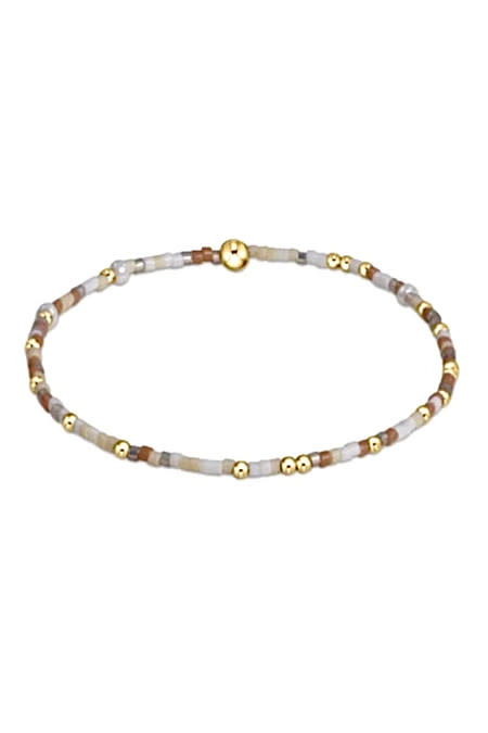 Hope Unwritten bracelet with mixed seed beads in various colors on high-performance elastic.