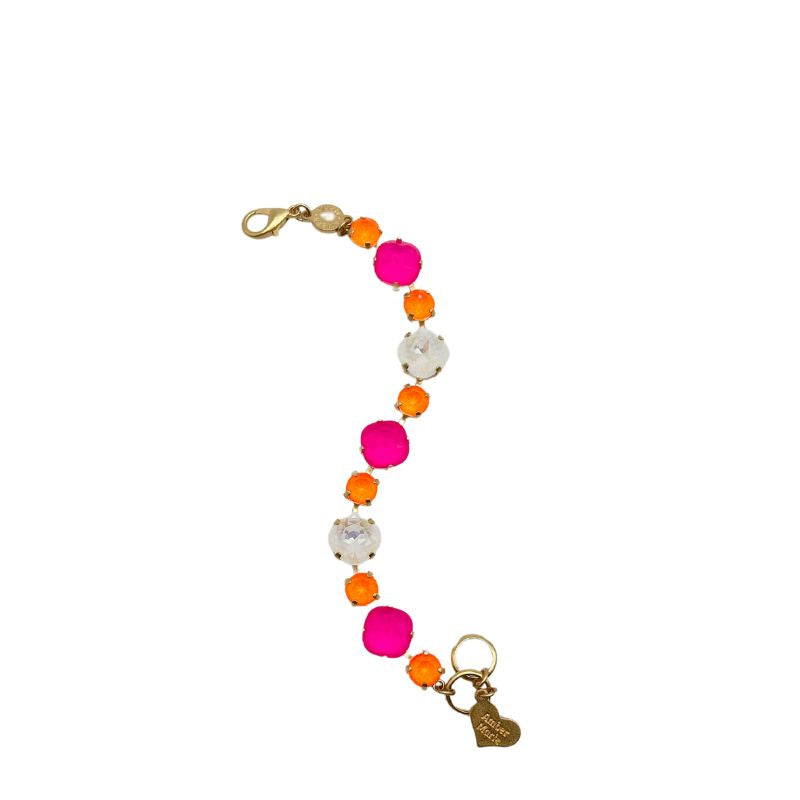 Gold Premier Bracelet by Stilwater featuring a sleek gold-tone metal band with subtle textured detailing.