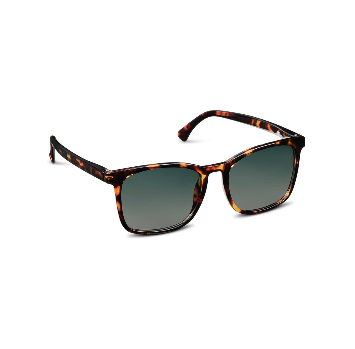 Mateo Reading Sun sunglasses with polycarbonate frame in matte black featuring blue light focus lenses and spring hinges.