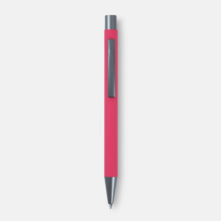 Black Bookaroo Pen with soft coated grip and ballpoint tip