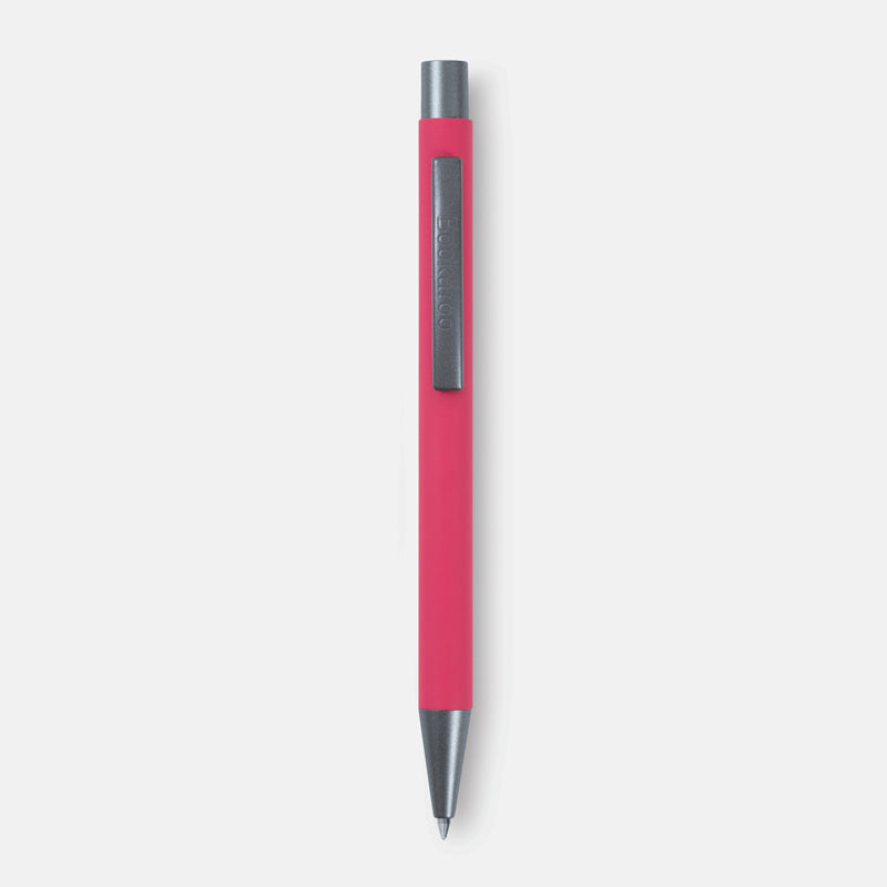 Black Bookaroo Pen with soft coated grip and ballpoint tip