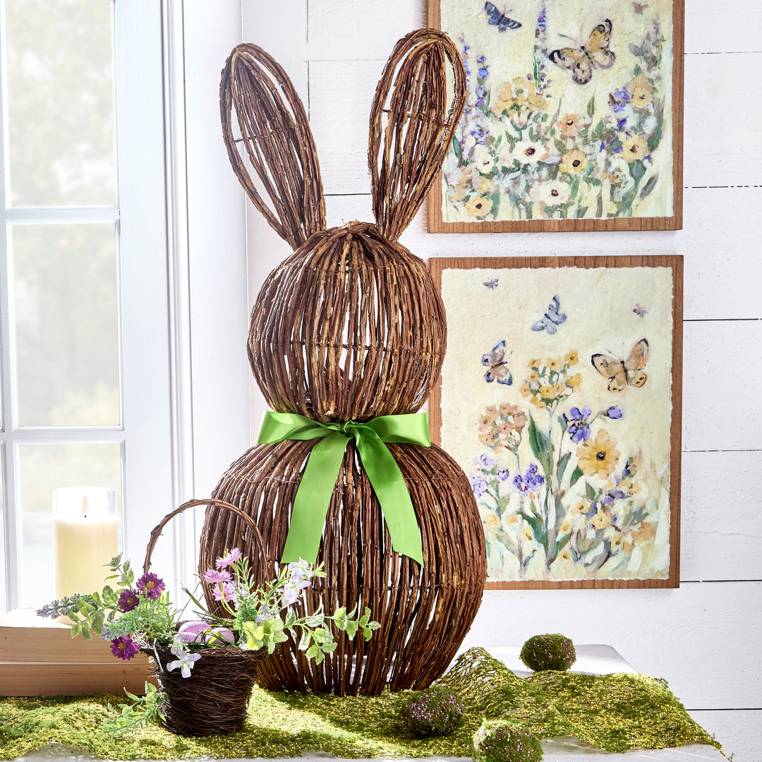 28" Vine Rabbit with Bow