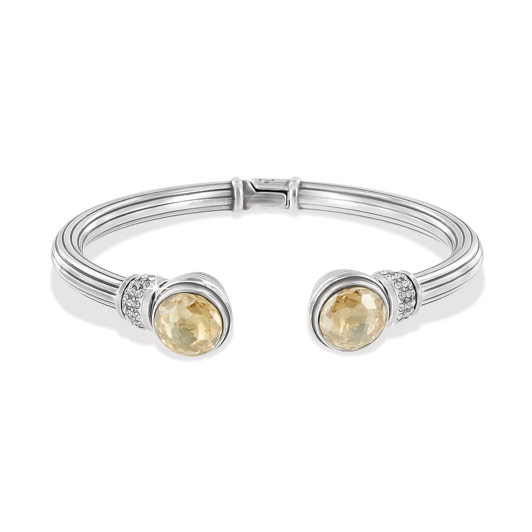 Meridian Aurora Petite Hinge Bangle Silver-Golden