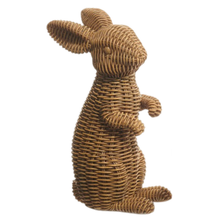 12.5” Brown Basketweave Rabbits