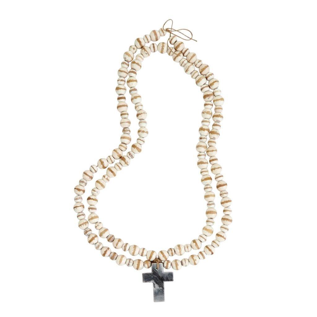 Marble Cross Beads