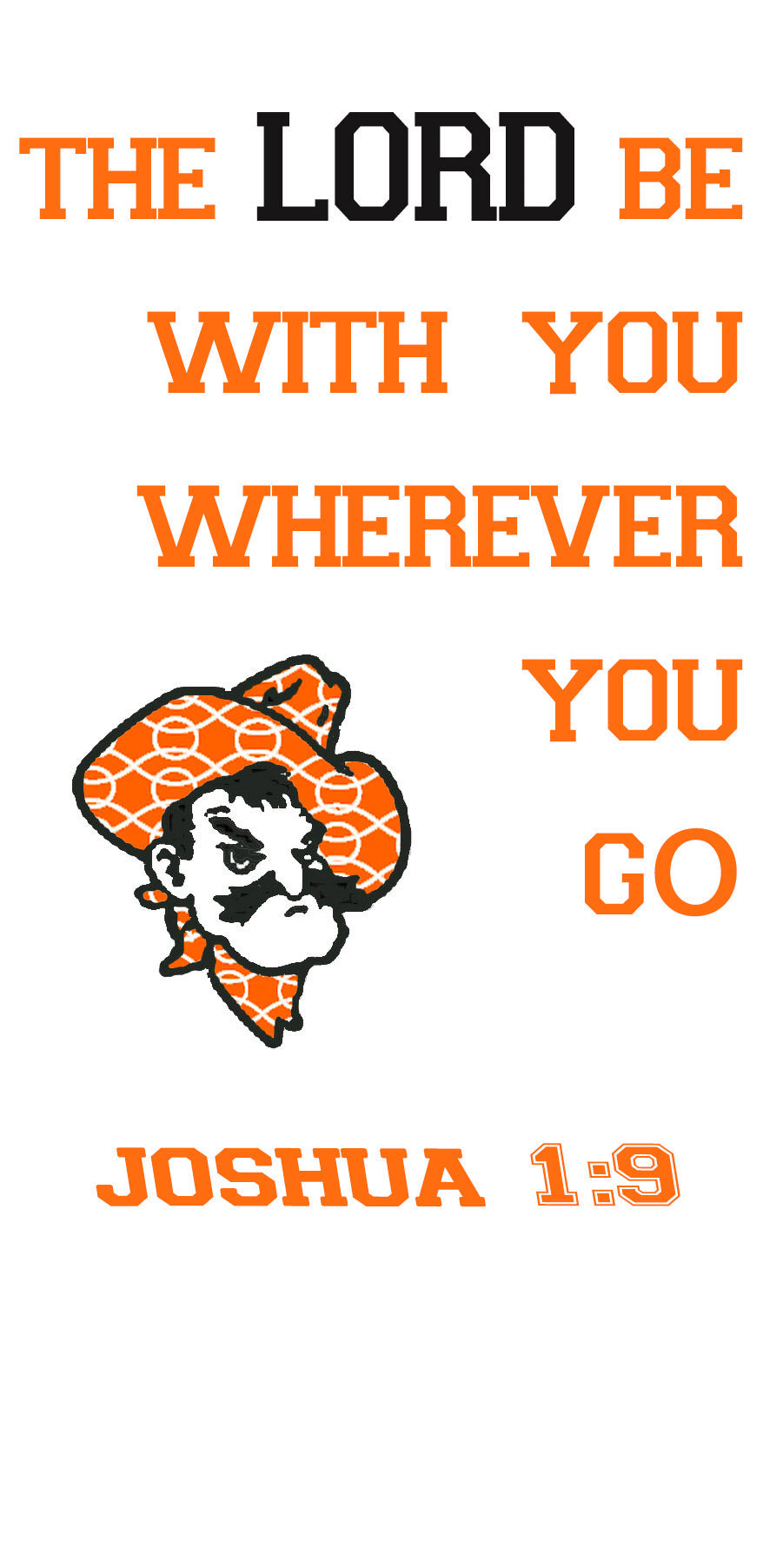 Oklahoma State Pete Socks featuring a blue sock with white stripes.