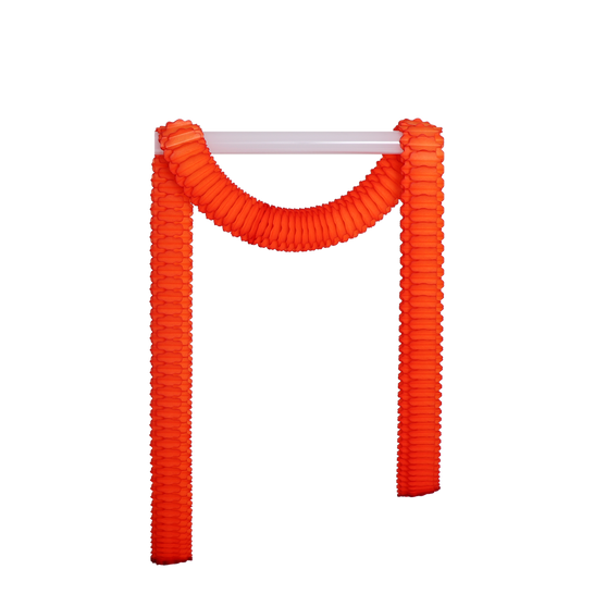 Streamer Garland with bright colors made from sustainable paper