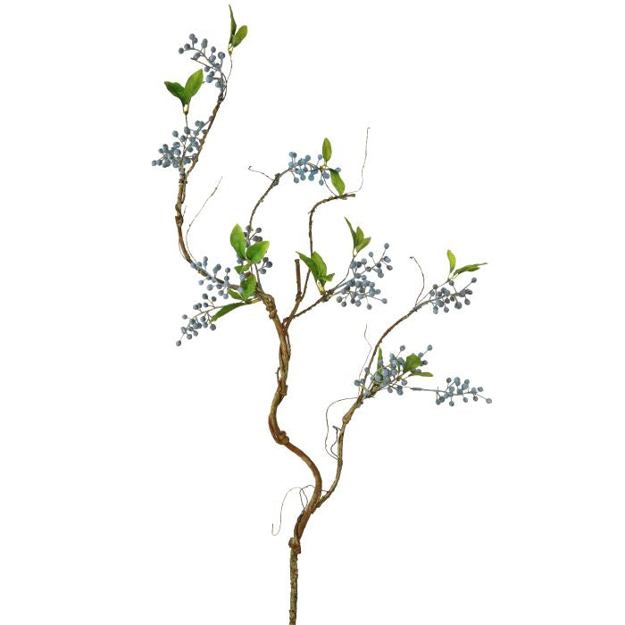 Mini Berry Branch decorative wall art featuring a realistic berry branch silhouette in dark brown finish.
