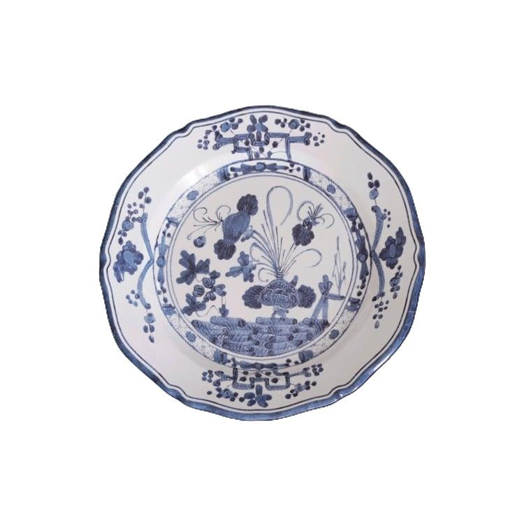 White VIDA Faenza 9-inch round melamine salad plate with smooth rim.