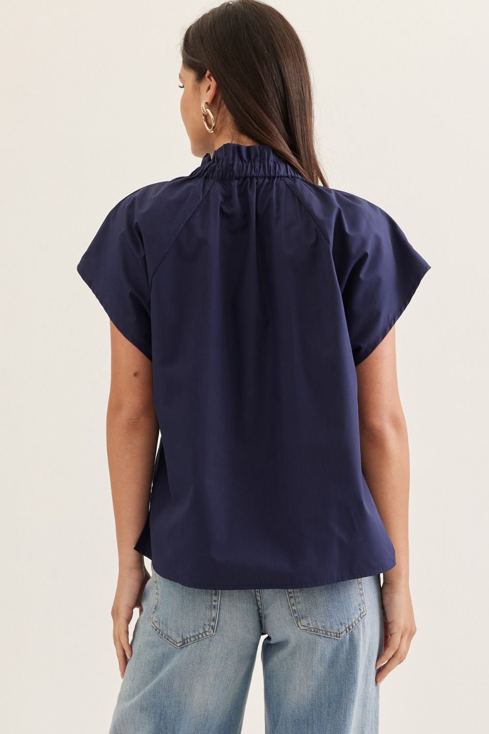 Amiyah Solid Cap Sleeve Top