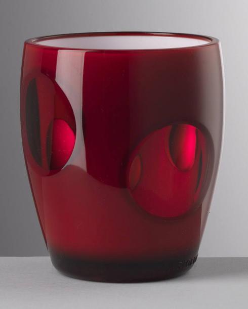 Clear acrylic fisheye tumbler with a wide circular opening.