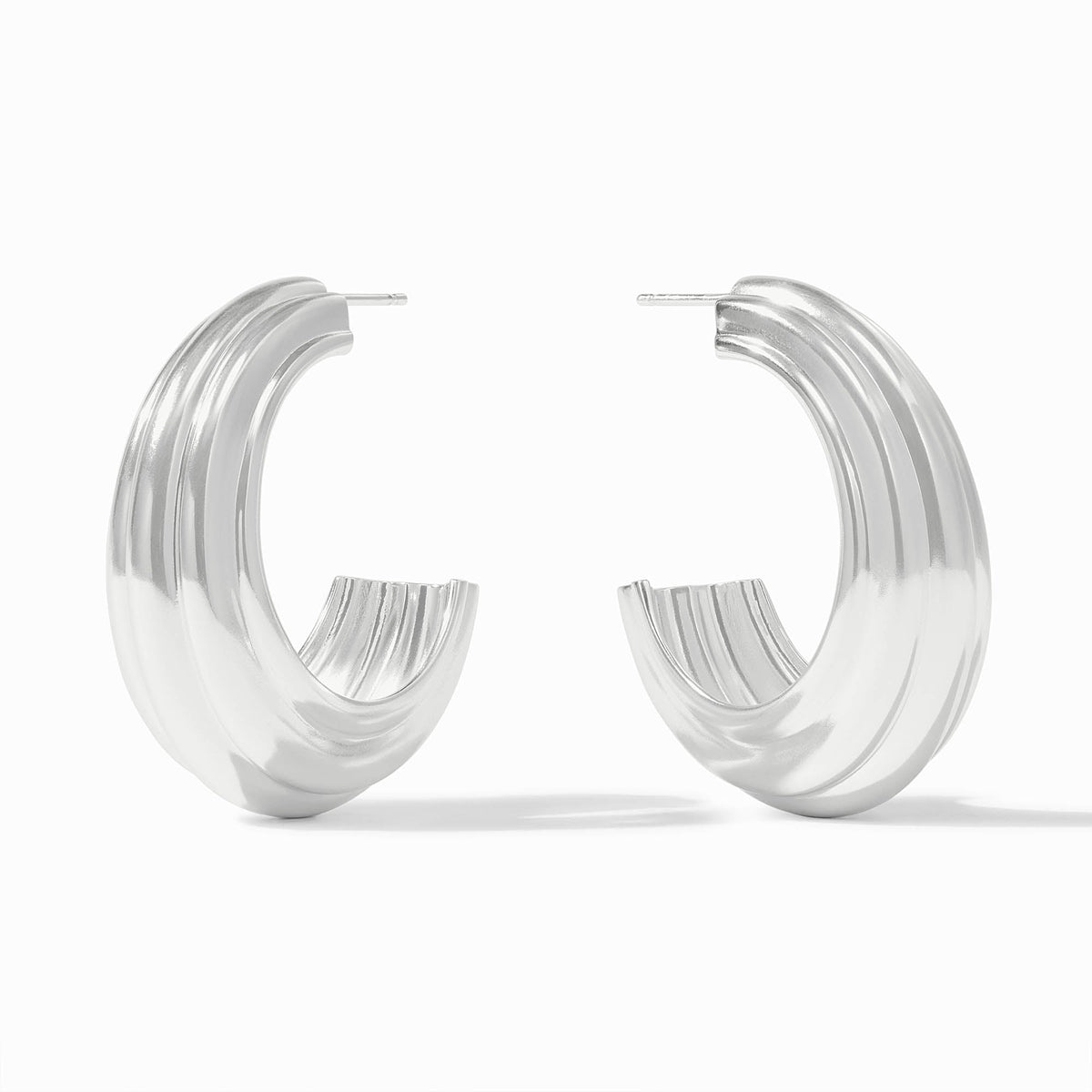 Portofino Statement Hoop earrings in polished gold-tone metal with a thick circular silhouette.