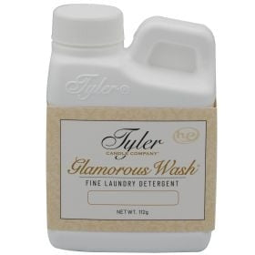 4oz bottle of Tyler Candle Company Glamorous Wash Fine Laundry Detergent.