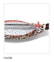 Spotted Love Swing Bag GWP with adjustable strap, zipper pocket, spotted pattern silhouette