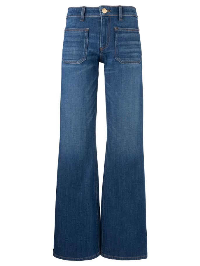 Ana High Rise Flare With Patch Pockets Reg Hem