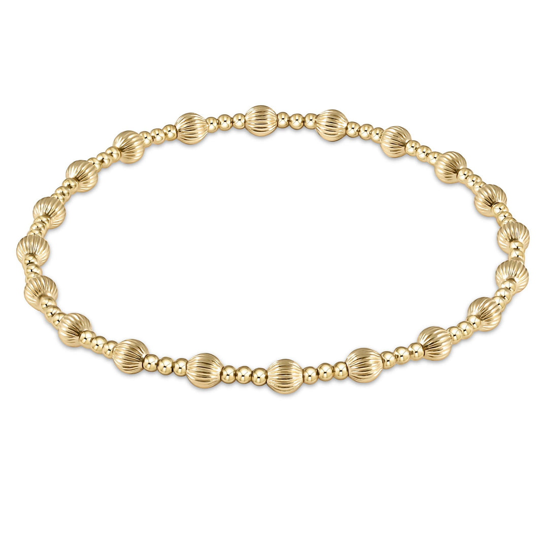 Dignity Sincerity Pattern 4mm Bead Bracelet