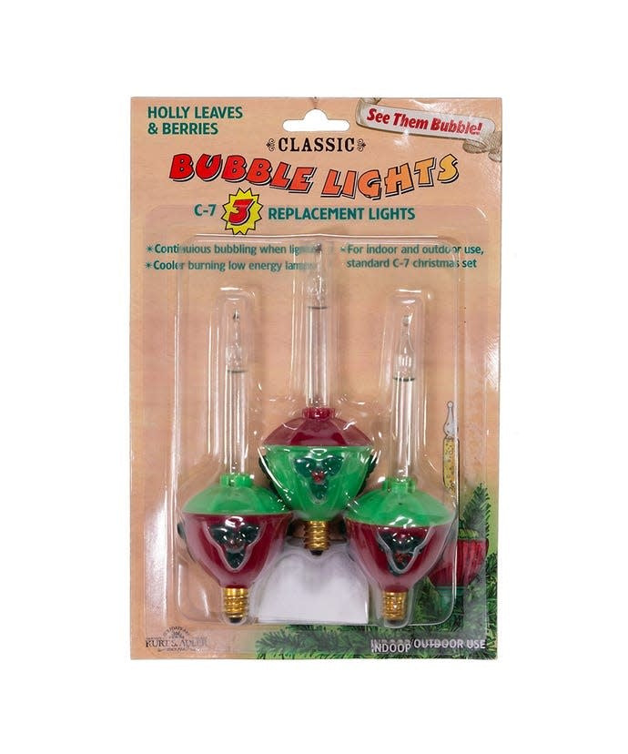 C7 3-Piece Bubble Light Replacement Bulbs