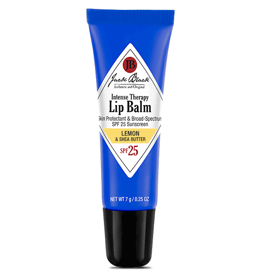 Intense Therapy Lip Balm SPF 25 in lemon-colored tube with shea butter and avobenzone protection.
