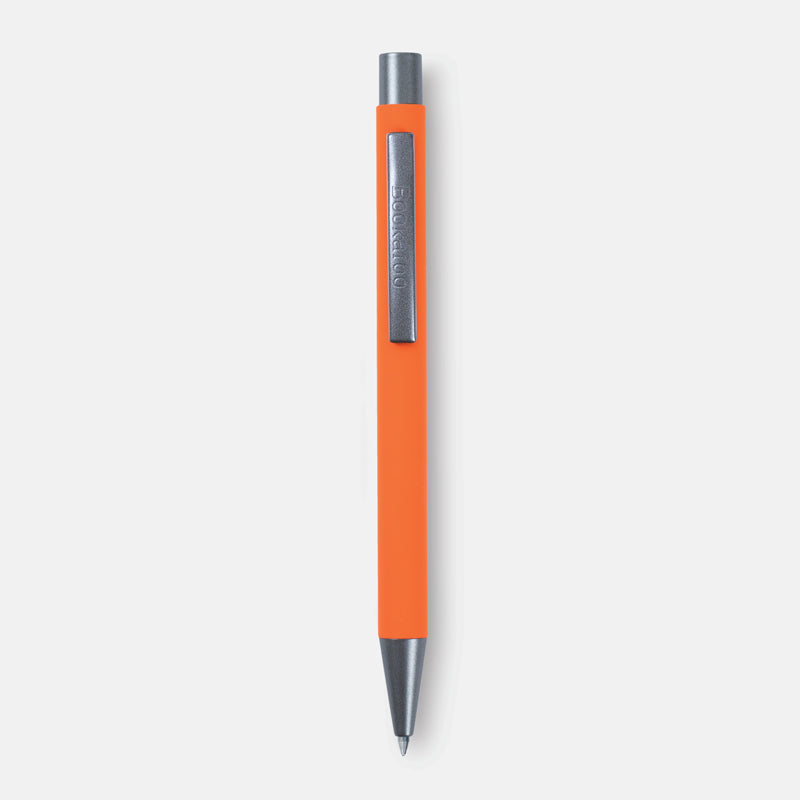 Black Bookaroo Pen with soft coated grip and ballpoint tip