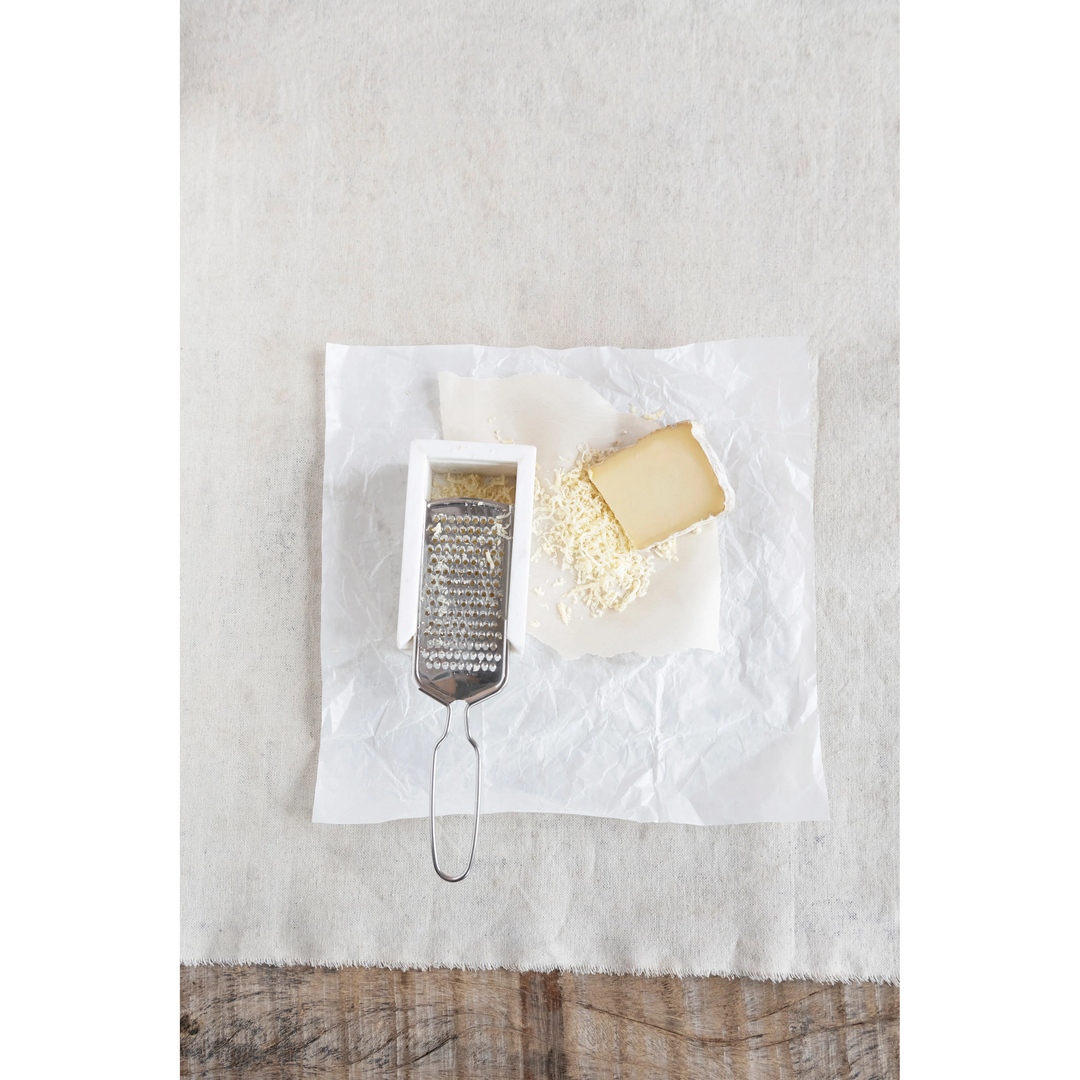 Marble & Stainless Steel Cheese Grater