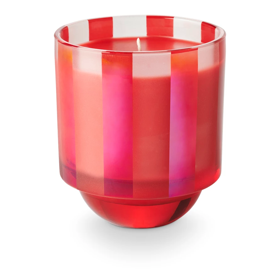 Boxed glass candle in Memory Lane scent with a vintage-inspired label.