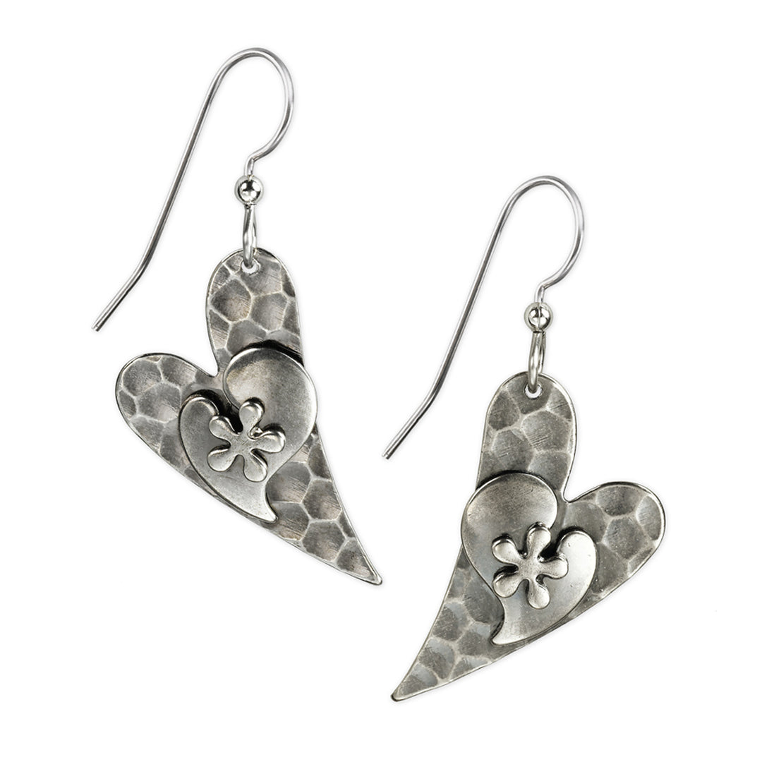 Heart On Modern Earring