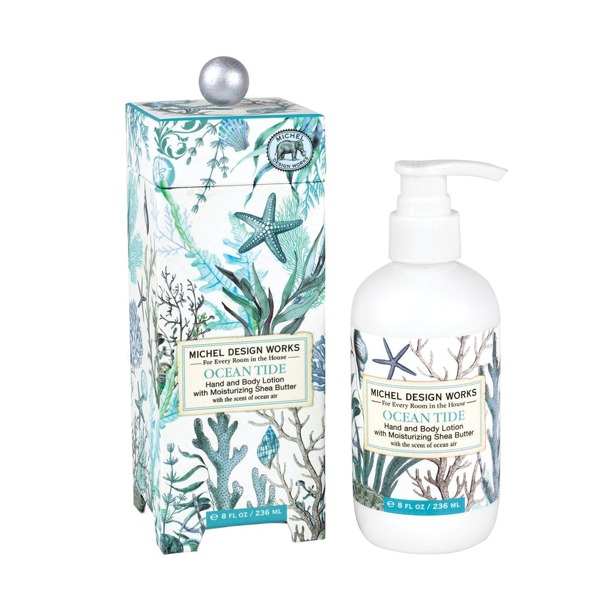 8 fl oz hand lotion bottle with aromatic peony scent