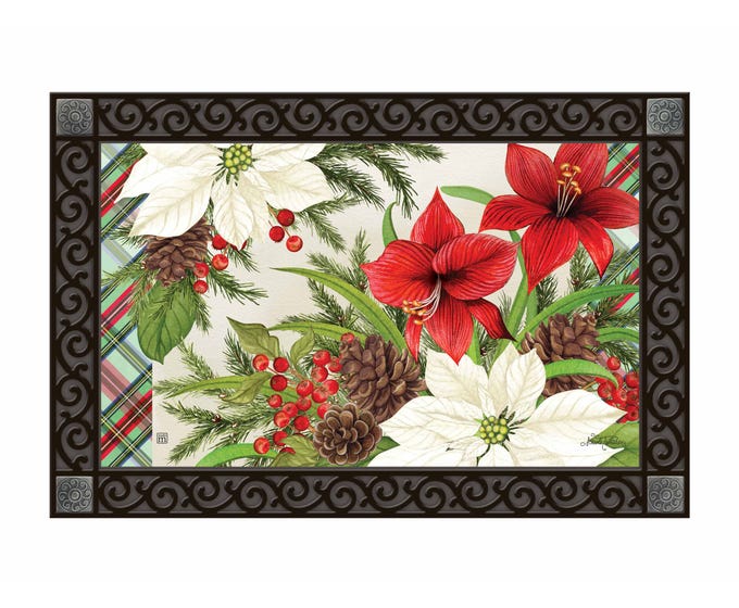 Deck The Halls Matmate: weatherproof recycled rubber tray with non-slip backing