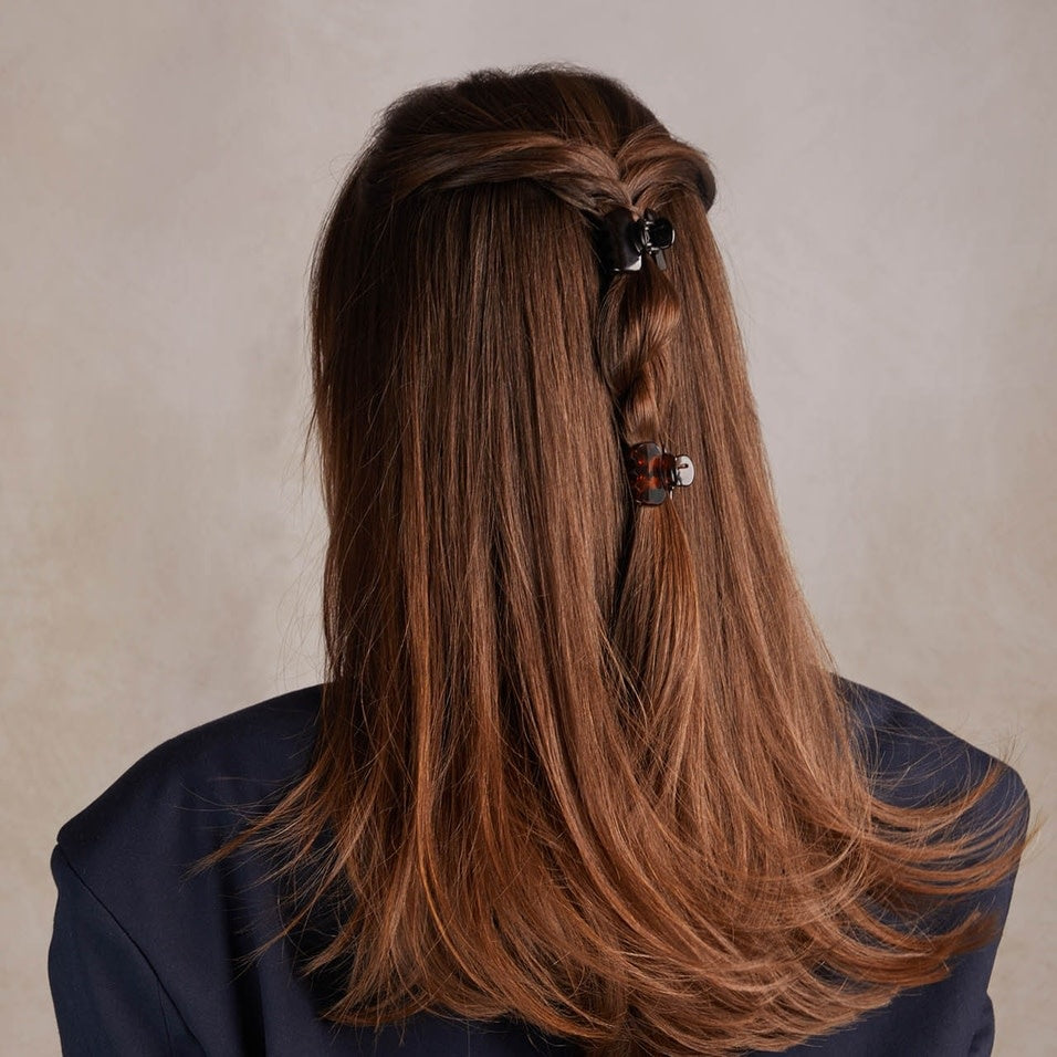 Recycled Plastic Mini Puffy Claw Clips - Sold as Set