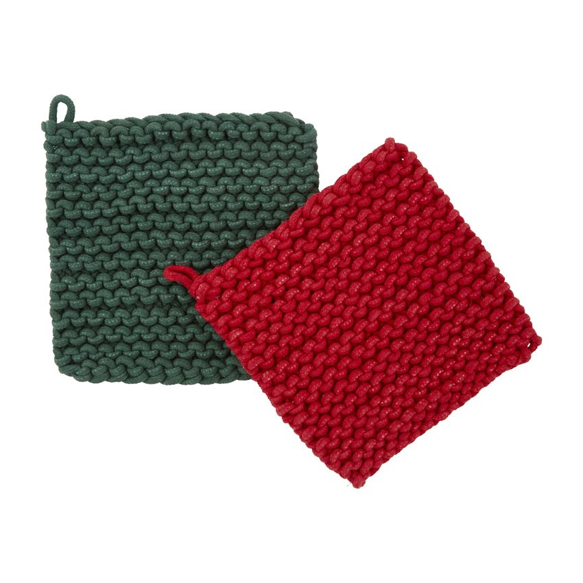 CHRISTMAS CROCHET POT HOLDER SET