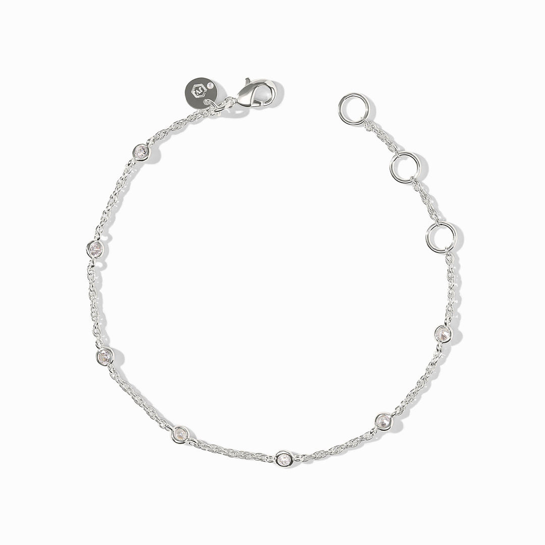 Celeste Delicate Bracelet Silver Cubic Zirconia