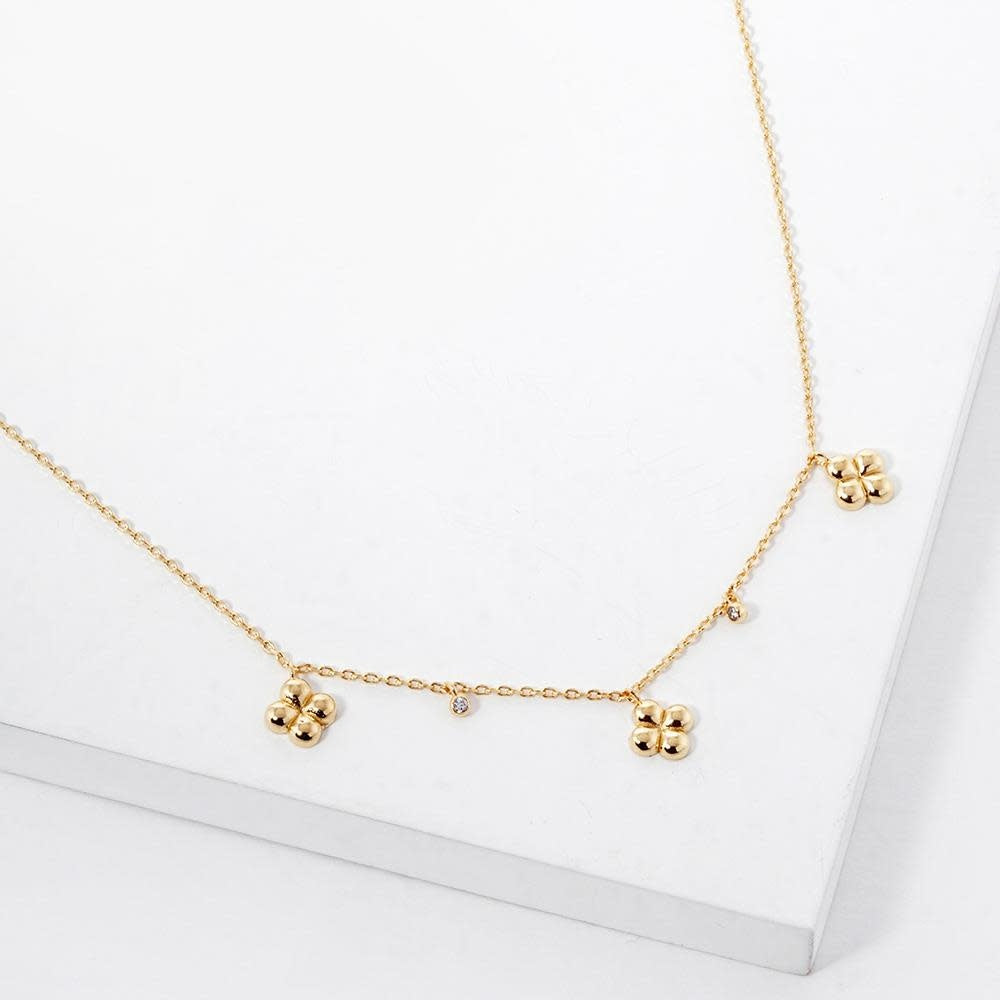 Rhodium-dipped brass necklace with 'Own Your Life' pendant on a chain