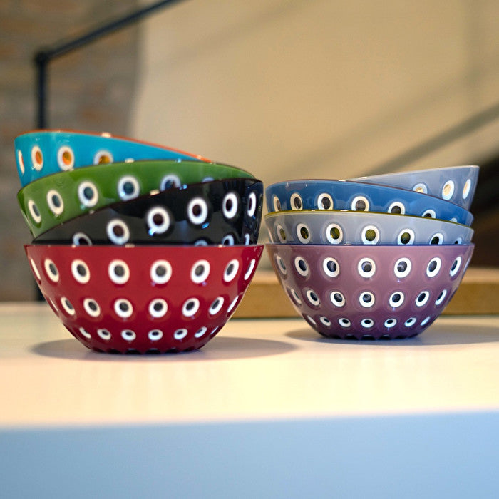 Round SAN bowl ø20 cm in Le Murrine three-color pattern with smooth silhouette