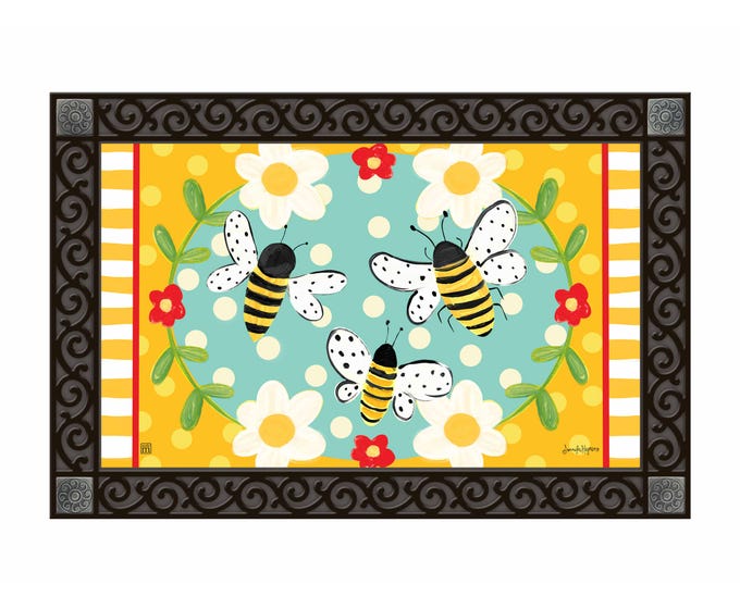 MatMate doormat insert with non-slip recycled rubber backing