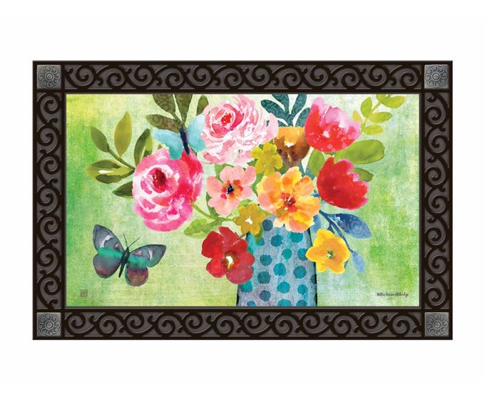 MatMate doormat tray insert with non-slip recycled rubber backing