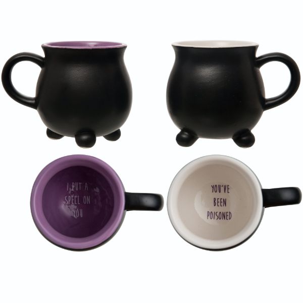 Ceramic Dolomite Cauldron Mug with a rounded cauldron silhouette in soft dolomite color.