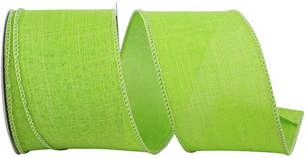 Ribbon in Everyday Linen Value Wired Edge with a wired edge finish.
