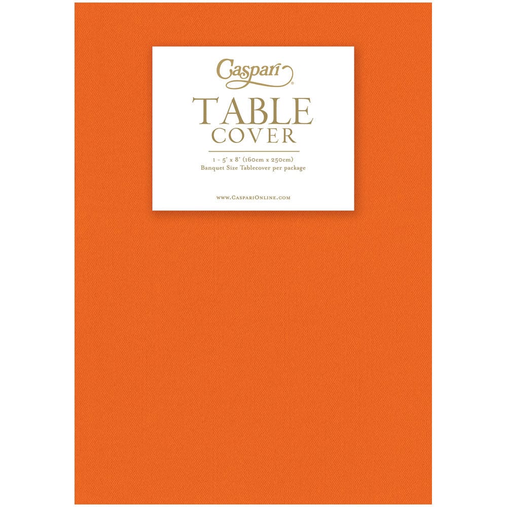White paper linen table cover with a solid finish