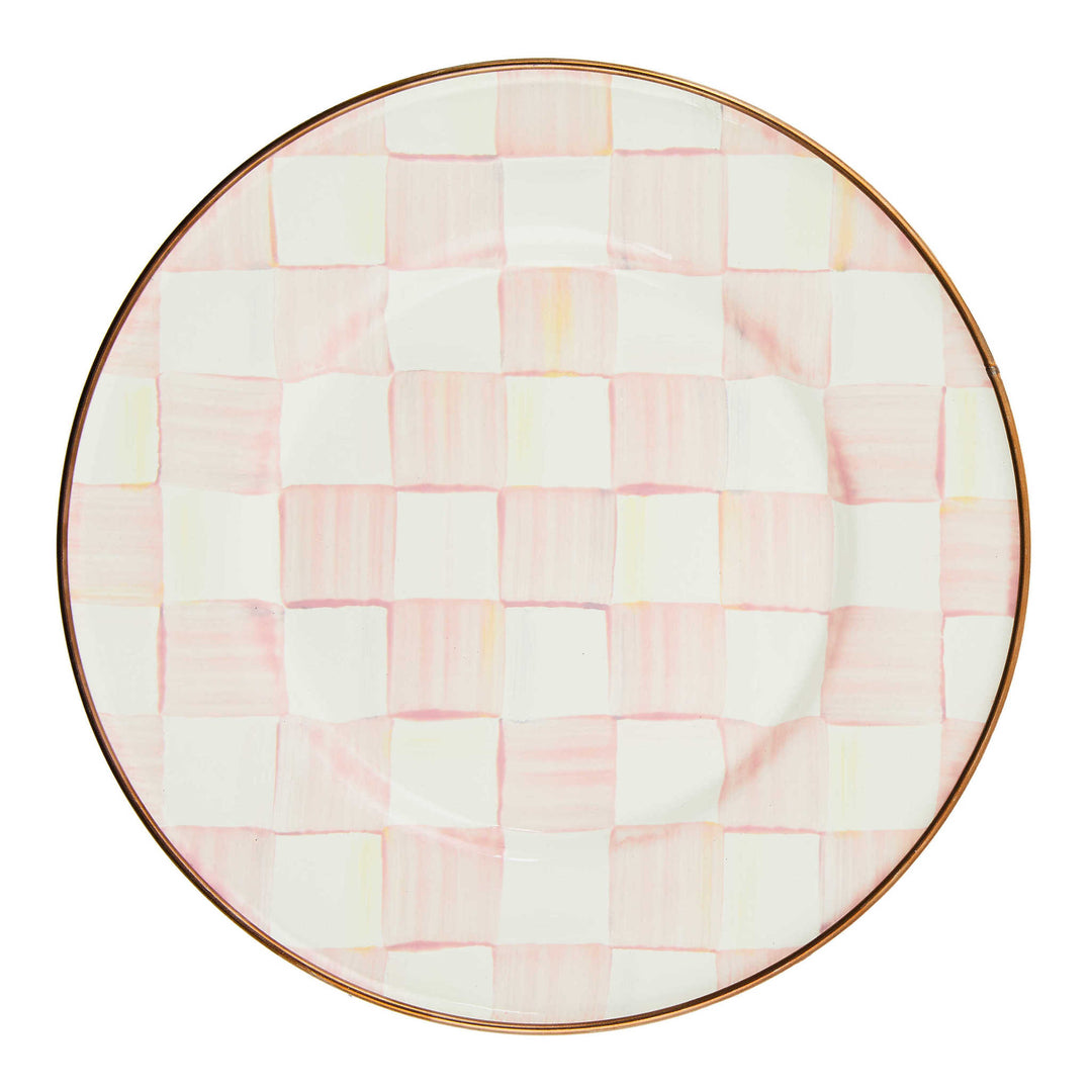 Rosy Check Enamel Salad/Dessert Plate